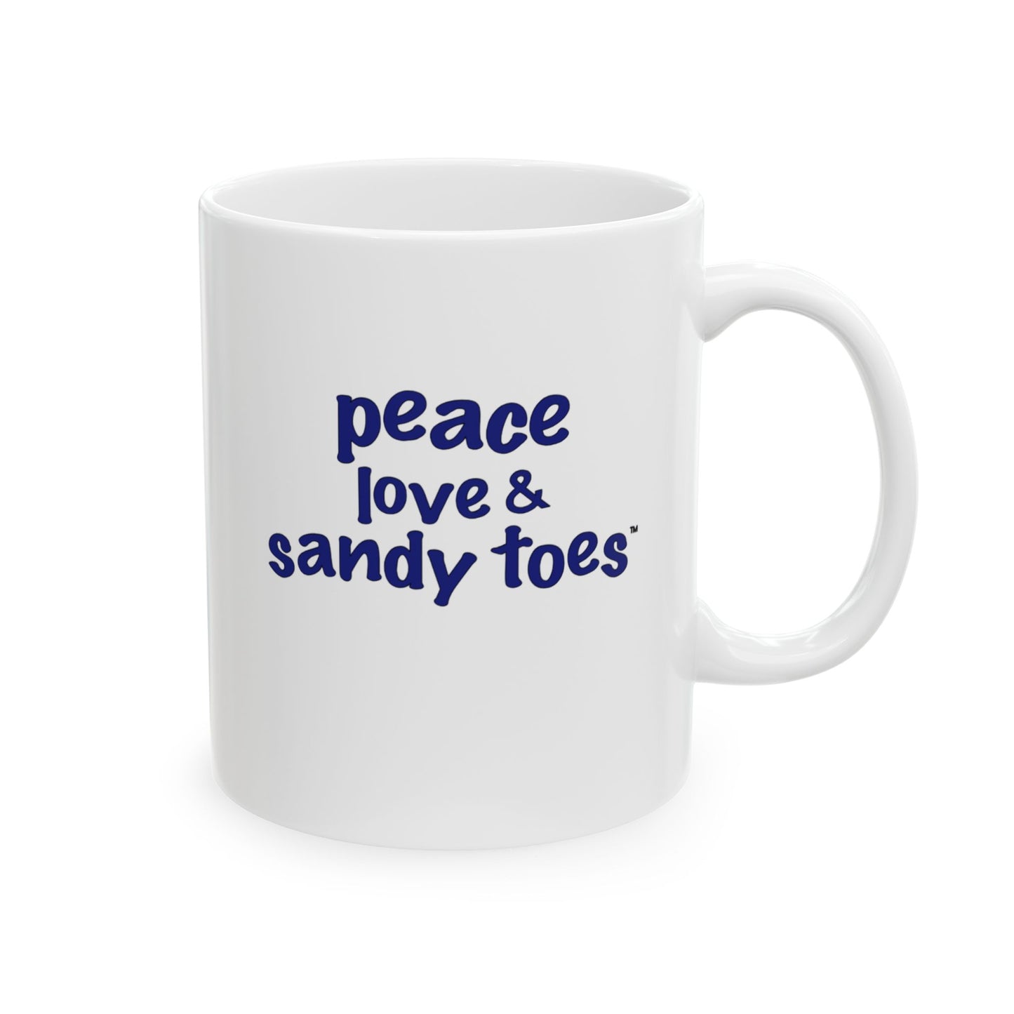 Ceramic mug - peace love & sandy toes