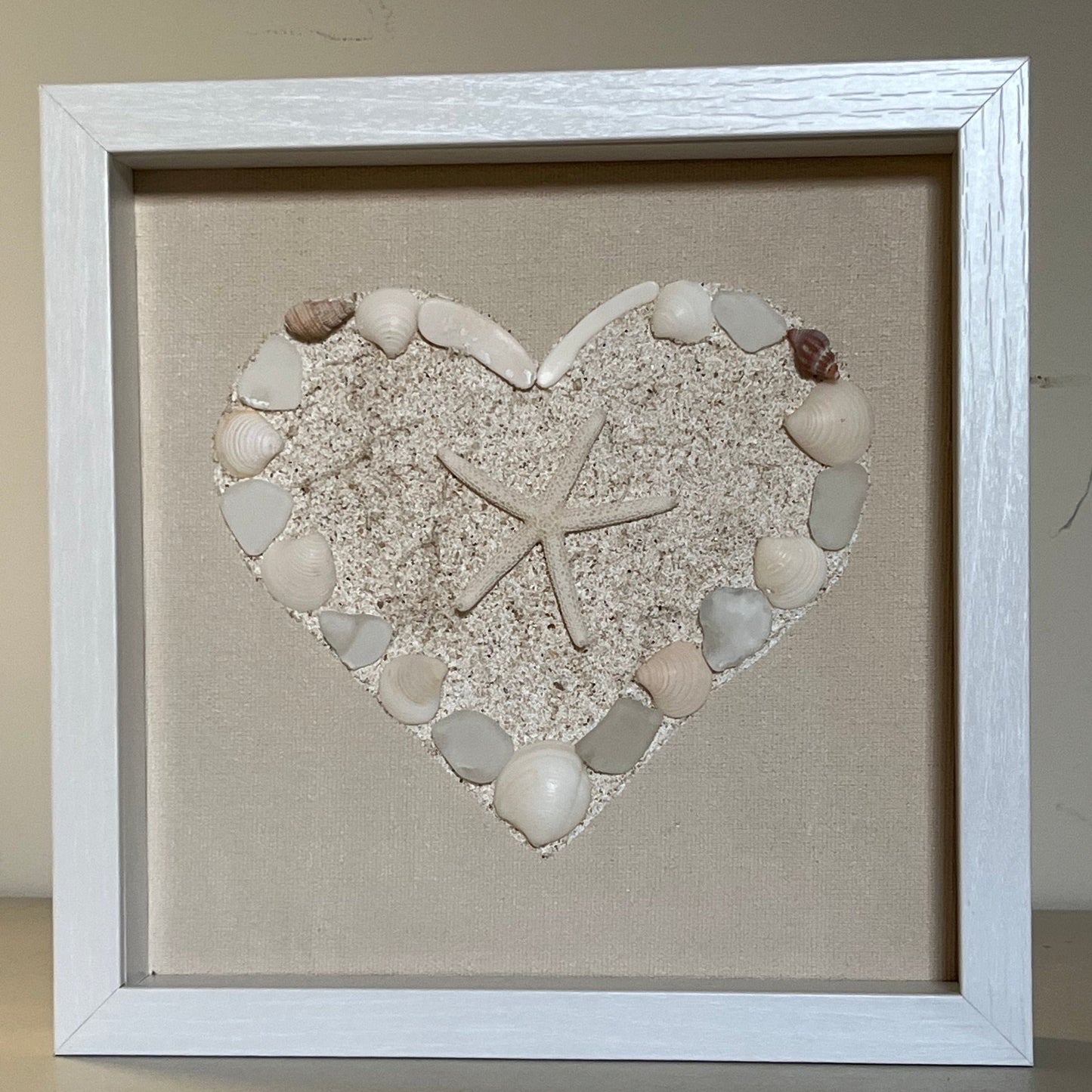 Sold Coastal heart - neutral tones