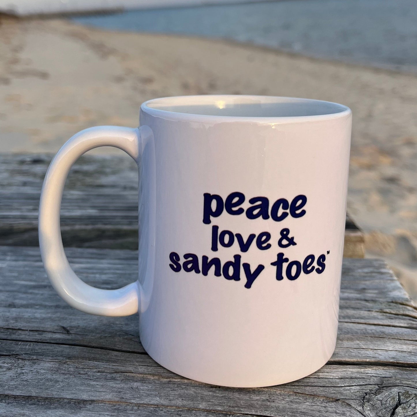 Ceramic mug - peace love & sandy toes